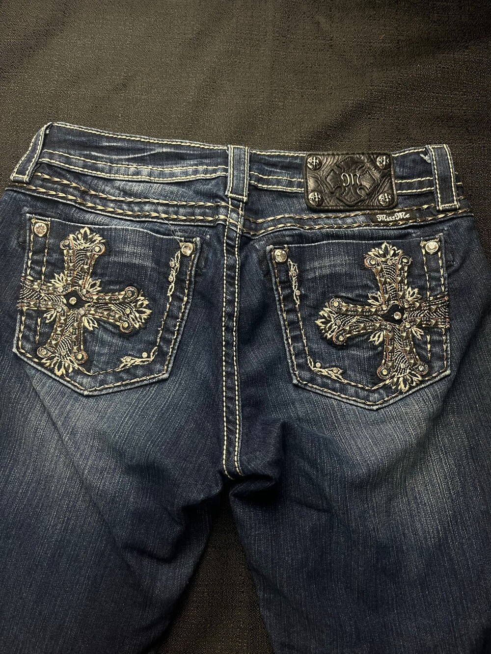 Miss Me Mid-Rise Skinny Jeans Size 28 Blue Denim